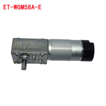 Motor de tornillo sin fin ET-WGM58A-E 80kg.cm12v con accionamiento codificador para limpiaparabrisas